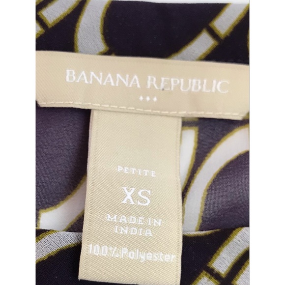 Banana Republic Women’s Geometric Print Top XSP - Picture 5 of 7